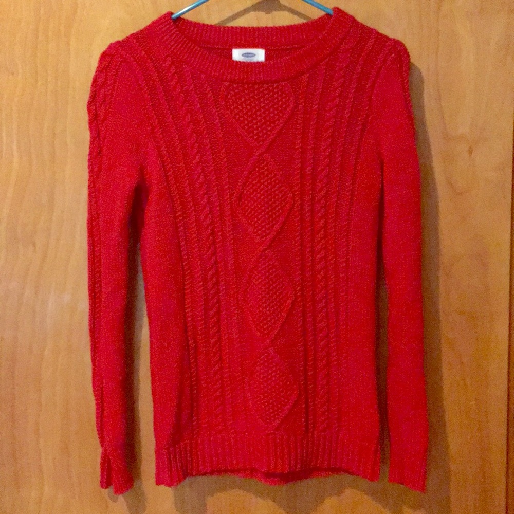 Women’s red sweater